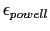 $\epsilon_{powell}$